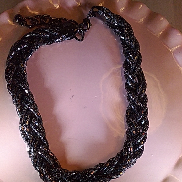 Express Braided Chain Mesh Necklace --22 - Picture 4 of 4